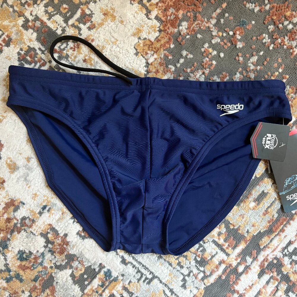Speedo PowerFLEX Eco Swim Brief - Men’s 32 (Navy) - NWT